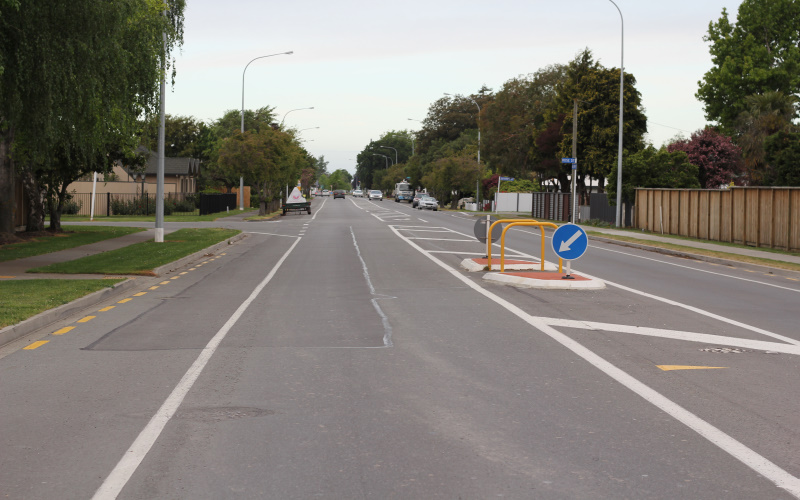 Image of street with no cycle lane